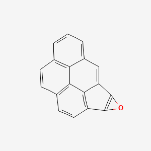 molecular formula C18H8O B12653452 Benzo(1,10)acephenanthryleno(4,5-b)oxirene CAS No. 73807-13-3