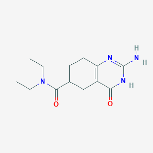 2-Amino-n,n-diethyl-4-oxo-1,4,5,6,7,8-hexahydroquinazoline-6-carboxamide