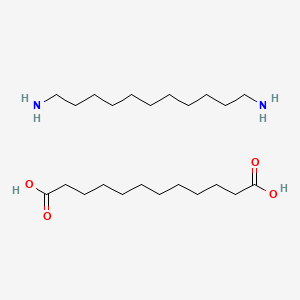 molecular formula C23H48N2O4 B12653511 Dodecanedioic acid;undecane-1,11-diamine CAS No. 72968-70-8