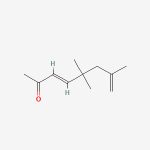 molecular formula C11H18O B12653572 5,5,7-Trimethylocta-3,7-dien-2-one CAS No. 94021-45-1