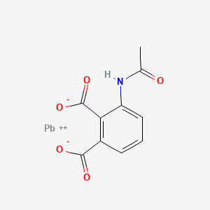 molecular formula C10H7NO5Pb B12653595 Lead 3-(acetamido)phthalate CAS No. 93839-98-6