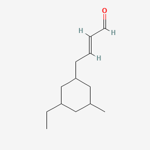 molecular formula C13H22O B12653611 4-(3-Ethyl-5-methylcyclohexyl)-2-butenal CAS No. 94200-97-2