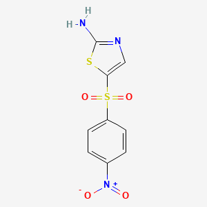 molecular formula C9H7N3O4S2 B1265366 2-Amino-5-(4-nitrophenylsulfonyl)thiazole CAS No. 39565-05-4