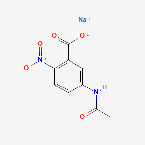 molecular formula C9H7N2NaO5 B12653681 Sodium 5-(acetylamino)-2-nitrobenzoate CAS No. 79817-51-9