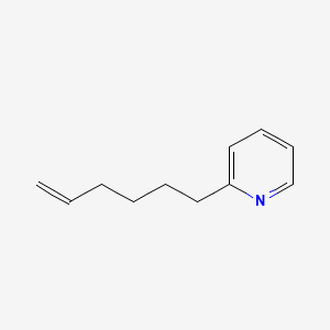 molecular formula C11H15N B12653688 2-(Hex-5-enyl)pyridine CAS No. 71532-23-5