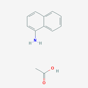 molecular formula C12H13NO2 B12654053 1-Naphthylammonium acetate CAS No. 71735-37-0