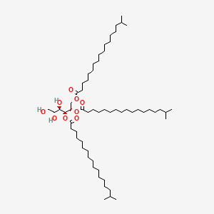 molecular formula C60H116O9 B12654090 D-Glucitol triisooctadecanoate CAS No. 93820-22-5