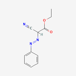 molecular formula C11H11N3O2 B1265414 Cyano(phenylazo)acetic acid ethyl ester CAS No. 15106-65-7