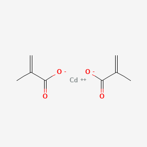 molecular formula C8H10CdO4 B12654215 Cadmium methacrylate CAS No. 24345-60-6