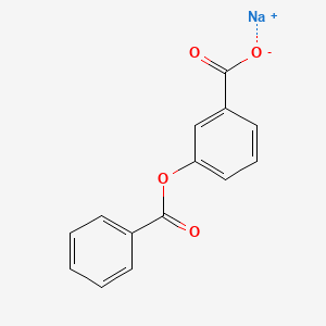 molecular formula C14H9NaO4 B12654229 Sodium 3-(benzoyloxy)benzoate CAS No. 93776-88-6