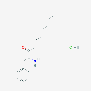 B126543 3-Undecanone, 2-amino-1-phenyl-, hydrochloride, (+-)- CAS No. 153788-06-8