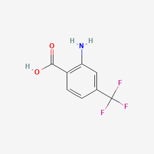 molecular formula C8H6F3NO2 B1265434 2-Amino-4-(trifluoromethyl)benzoic acid CAS No. 402-13-1