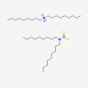 molecular formula C37H78N2S2 B12654346 Dinonylammonium dinonyldithiocarbamate CAS No. 93918-45-7