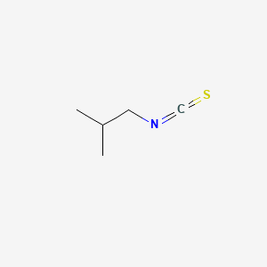 molecular formula C5H9NS B1265438 异丁基异硫氰酸酯 CAS No. 591-82-2