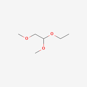 molecular formula C6H14O3 B12654405 1,2-Dimethoxydiethyl ether CAS No. 24424-51-9