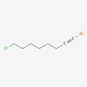 molecular formula C8H12BrCl B12654547 1-Octyne, 1-bromo-8-chloro- CAS No. 71487-12-2