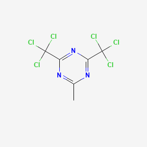 B1265455 2-Methyl-4,6-bis(trichloromethyl)-1,3,5-triazine CAS No. 949-42-8