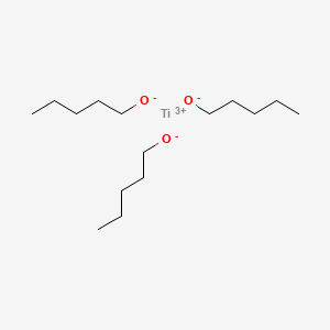 molecular formula C15H33O3Ti B12654565 Titanium(3+) pentan-1-olate CAS No. 97259-75-1