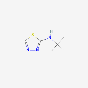 molecular formula C6H11N3S B12654645 N-tert-Butyl-1,3,4-thiadiazol-2-amine CAS No. 38917-37-2