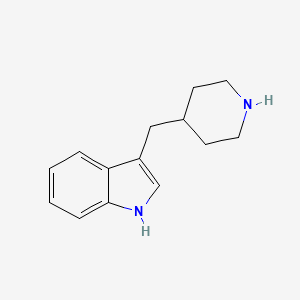 molecular formula C14H18N2 B1265466 3-(哌啶-4-基甲基)-1H-吲哚 CAS No. 3515-49-9