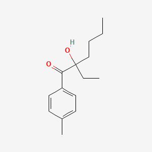 molecular formula C15H22O2 B12654766 2-Ethyl-2-hydroxy-4'-methylhexanophenone CAS No. 69673-89-8