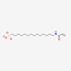 molecular formula C17H33NO4S B12654781 (Acryloylamino)tetradecane-1-sulphonic acid CAS No. 93904-82-6