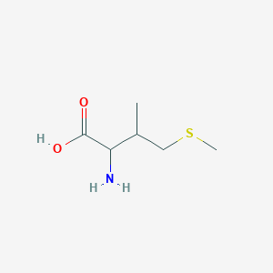 molecular formula C6H13NO2S B012655 2-Amino-3-methyl-4-methylsulfanylbutanoic acid CAS No. 103129-22-2