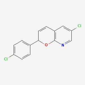 6-chloro-2-(4-chlorophenyl)-2H-pyrano[2,3-b]pyridine