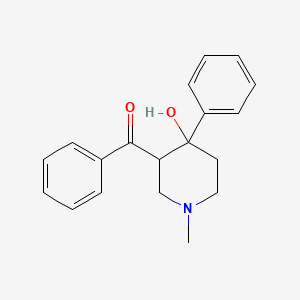 molecular formula C19H21NO2 B1265554 3-苯甲酰-4-羟基-1-甲基-4-苯基哌啶 CAS No. 5409-66-5