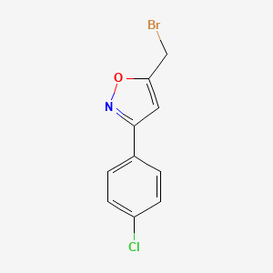 molecular formula C10H7BrClNO B1265561 5-(溴甲基)-3-(4-氯苯基)异恶唑 CAS No. 5300-92-5