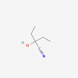 molecular formula C6H11NO B1265566 2-乙基-2-羟基丁腈 CAS No. 34451-66-6