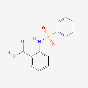 molecular formula C13H11NO4S B1265567 2-[(苯磺酰基)氨基]苯甲酸 CAS No. 34837-67-7