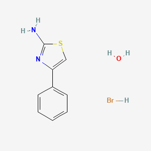 molecular formula C9H11BrN2OS B1265574 2-氨基-4-苯基噻唑氢溴酸盐一水合物 CAS No. 52253-69-7