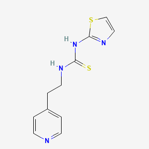 Thiourea, N-(2-(4-pyridinyl)ethyl)-N'-2-thiazolyl-