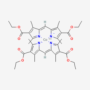 cobalt(2+);ethyl (5Z)-5-[(4-ethoxycarbonyl-3,5-dimethylpyrrol-1-id-2-yl)methylidene]-2,4-dimethylpyrrole-3-carboxylate