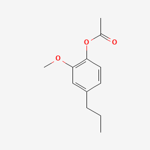 Phenol, 2-methoxy-4-propyl-, acetate