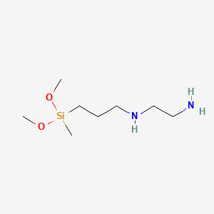 molecular formula C8H22N2O2Si B1265599 N-(2-Aminoéthyl)-3-aminopropylméthyldiméthoxysilane CAS No. 3069-29-2