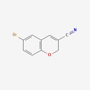 molecular formula C10H6BrNO B1265606 6-溴-2H-色满-3-腈 CAS No. 57543-68-7