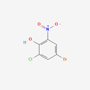 molecular formula C6H3BrClNO3 B1265607 4-Bromo-2-chloro-6-nitrophenol CAS No. 58349-01-2