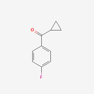 molecular formula C10H9FO B1265641 环丙基 4-氟苯基酮 CAS No. 772-31-6