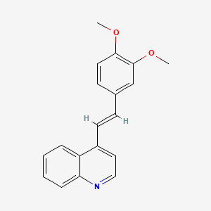 4-(2-(3,4-Dimethoxyphenyl)vinyl)quinoline