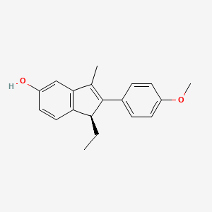 (S)-1-Ethyl-2-(4-methoxyphenyl)-3-methyl-1H-inden-5-ol