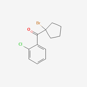 B1265698 (1-Bromocyclopentyl)(2-chlorophenyl)methanone CAS No. 6740-86-9