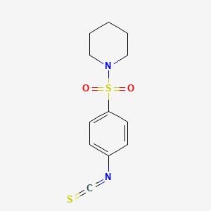 molecular formula C12H14N2O2S2 B1265718 1-[(4-Isothiocyanatophenyl)sulfonyl]piperidine CAS No. 7356-55-0