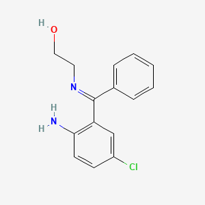 molecular formula C15H15ClN2O B1265737 2-(((2-氨基-5-氯苯基)苯亚甲基)氨基)乙醇 CAS No. 2109-45-7