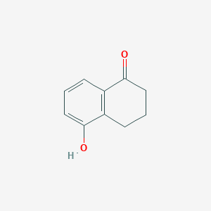 molecular formula C10H10O2 B126574 5-羟基-1-四氢萘酮 CAS No. 28315-93-7