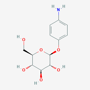 B1265741 (2S,3R,4S,5S,6R)-2-(4-Aminophenoxy)-6-(hydroxymethyl)tetrahydro-2H-pyran-3,4,5-triol CAS No. 20818-25-1