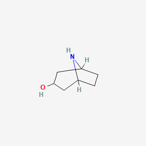 molecular formula C7H13NO B1265769 8-氮杂双环[3.2.1]辛烷-3-醇 CAS No. 501-33-7