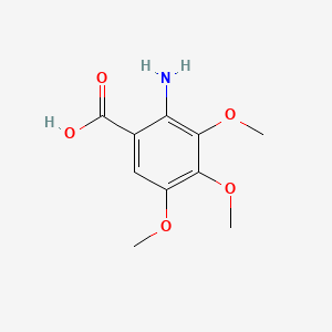 molecular formula C10H13NO5 B1265772 2-氨基-3,4,5-三甲氧基苯甲酸 CAS No. 61948-85-4