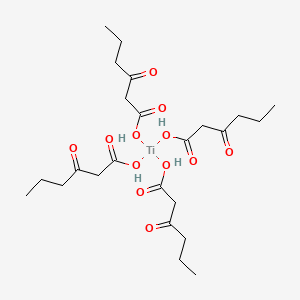 molecular formula C24H40O12Ti B12657907 Tetrakis(ethyl acetoacetato-O1',O3)titanium CAS No. 43184-65-2